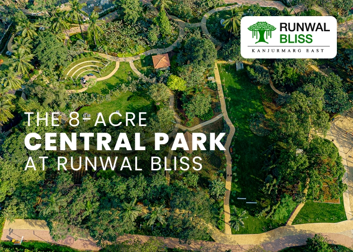 The 8-Acre Central Park at Runwal Bliss: A Rare Escape from the City Chaos – Preferred Option